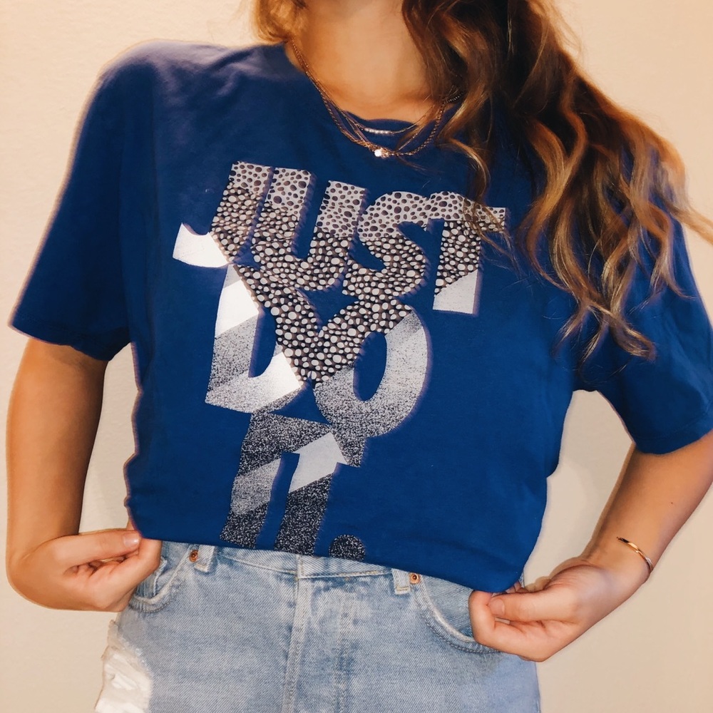Blue Nike T Shirt